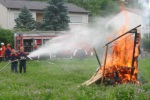 Die Jugendfeuerwehr bei einer hei&szlig;en &Uuml;bung