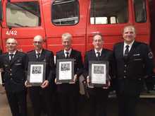 Ehrungen für 40 Jahre Feuerwehrdienst