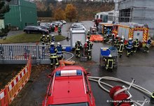Die Einsatzstelle wurde weiträumig abgesperrt