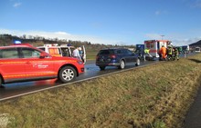 Einsatzstelle L 383 zwischen Mössingen und Öschingen