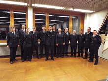 Die beförderten Feuerwehrangehörige der Abteilung Mitte