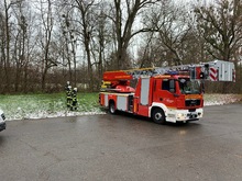 Aufstellung der Drehleiter