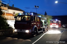 Die Einsatzstelle im Bergäckerweg in Öschingen