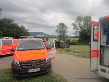 Die Einsatzstelle in Verlängerung der Rosäckserstraße