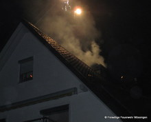 Die Rauchentwicklung aus dem Kamin war deutlich sichtbar.