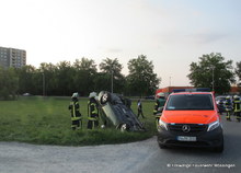 Die Einsatzstelle am Verbindungsweg Richtung Ernwiesen