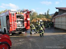 Mit einem umfassenden Löschangriff konnte das fiktive Feuer bekämpft werden.