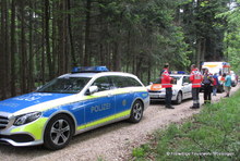 Die Rettungskräfte an der Einsatzstelle