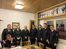 Die geehrten und beförderten Feuerwehrangehörige der Abteilung Belsen
