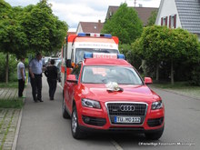 Das Kleinkind wurde vom Rettungsdienst untersucht.