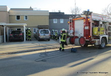 Einsatzstelle - Küchenbrand Butzenbadstraße