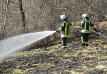 Ein Trupp konnte das Feuer mittels einem C-Rohr ablöschen. 