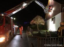 Überlandhilfe Ofterdingen - Menschenrettung mit Drehleiter